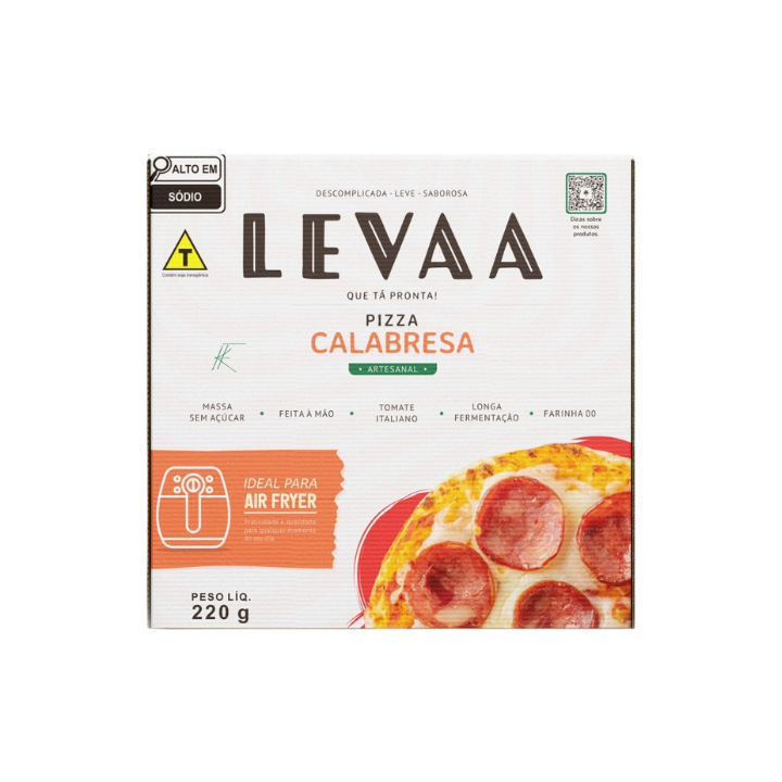 Pizza de Calabresa Air Fryer Cong 220g - Levaa